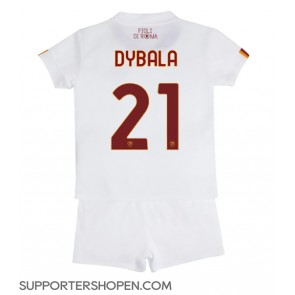 AS Roma Paulo Dybala #21 Bortatröja Barn 2022-23 Kortärmad (+ korta byxor)